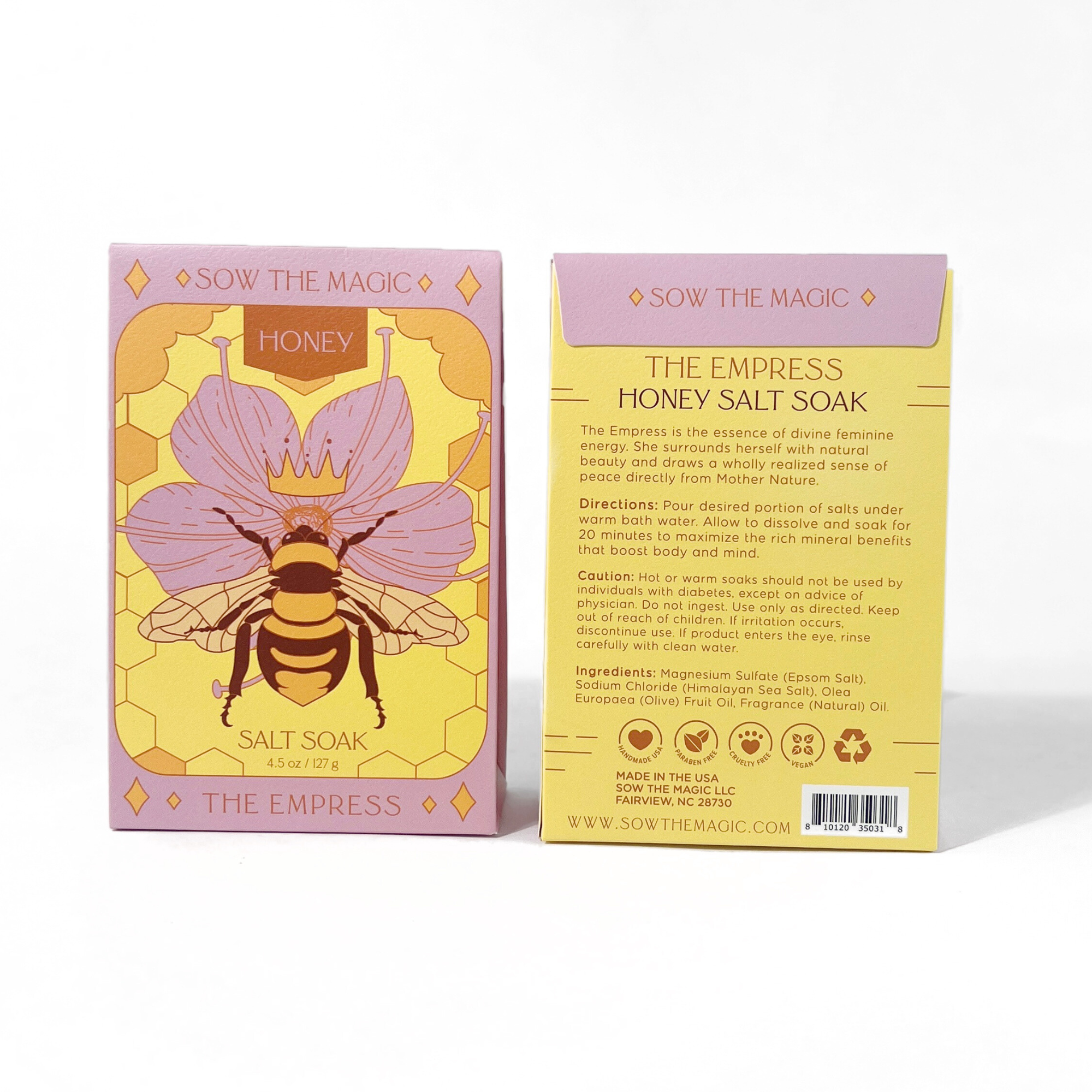 Sow the Magic - Wholesale Bath Salts - The Empress Bee Salt Soak in Honey2