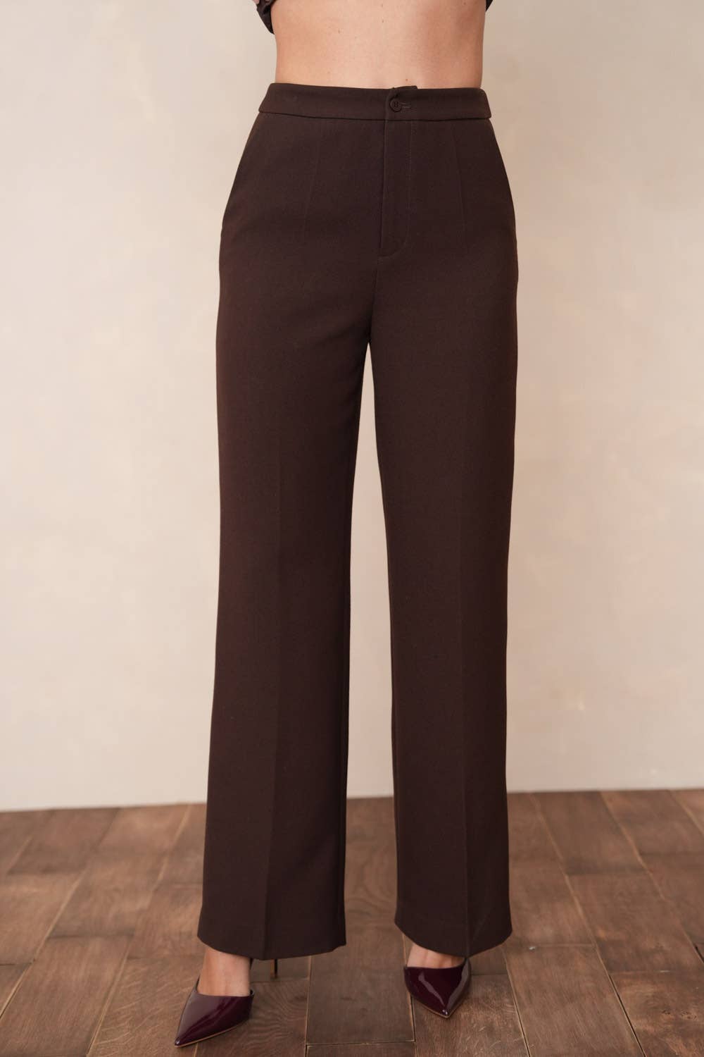 Attentif Paris - Wholesale Pants - Women's - [Thick] Straight-cut pants in winter material12