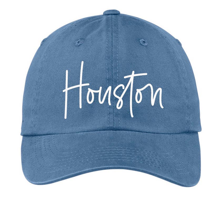 Frankie Jean - Wholesale Baseball Cap - Unisex - Houston Cursive Baseball Cap V19