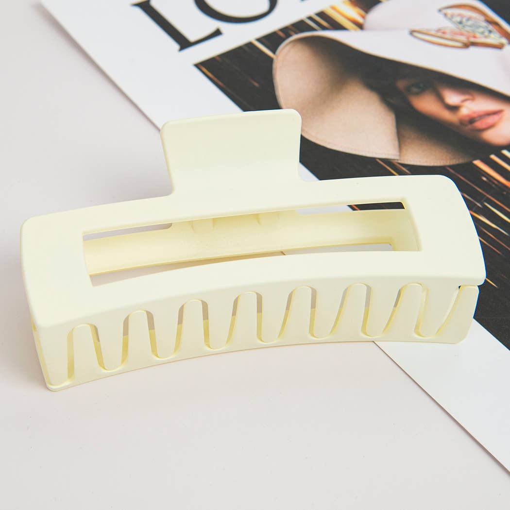 TheDivaSoap - Vente Pince à cheveux – femme - Grandes pinces à cheveux rectangulaires mates de 12,5 cm2