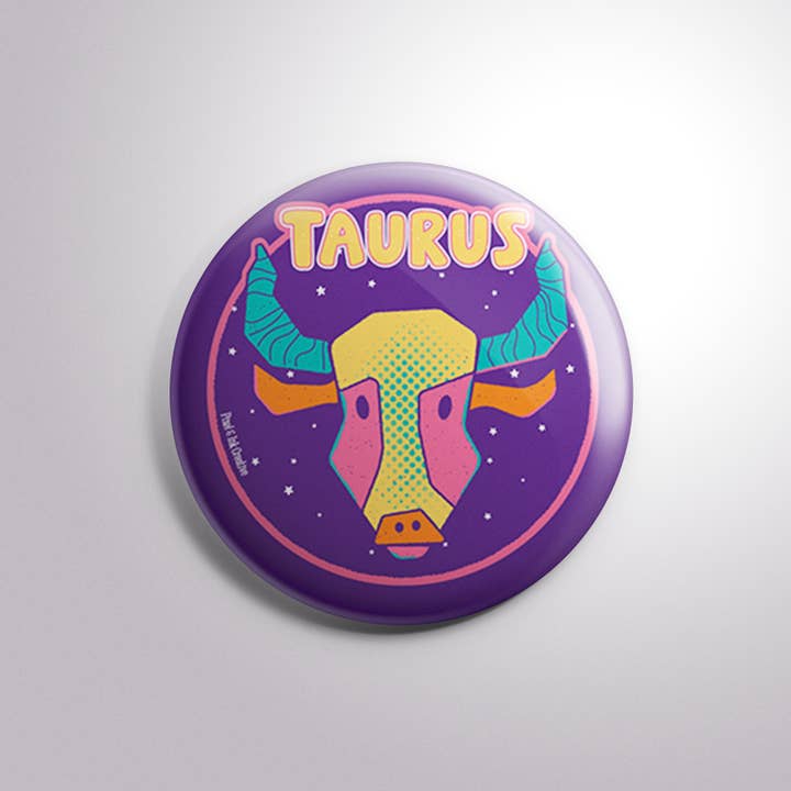 Pixel & Ink Creative - Wholesale Lapel Pin/Button - Zodiac 1.5" Buttons6