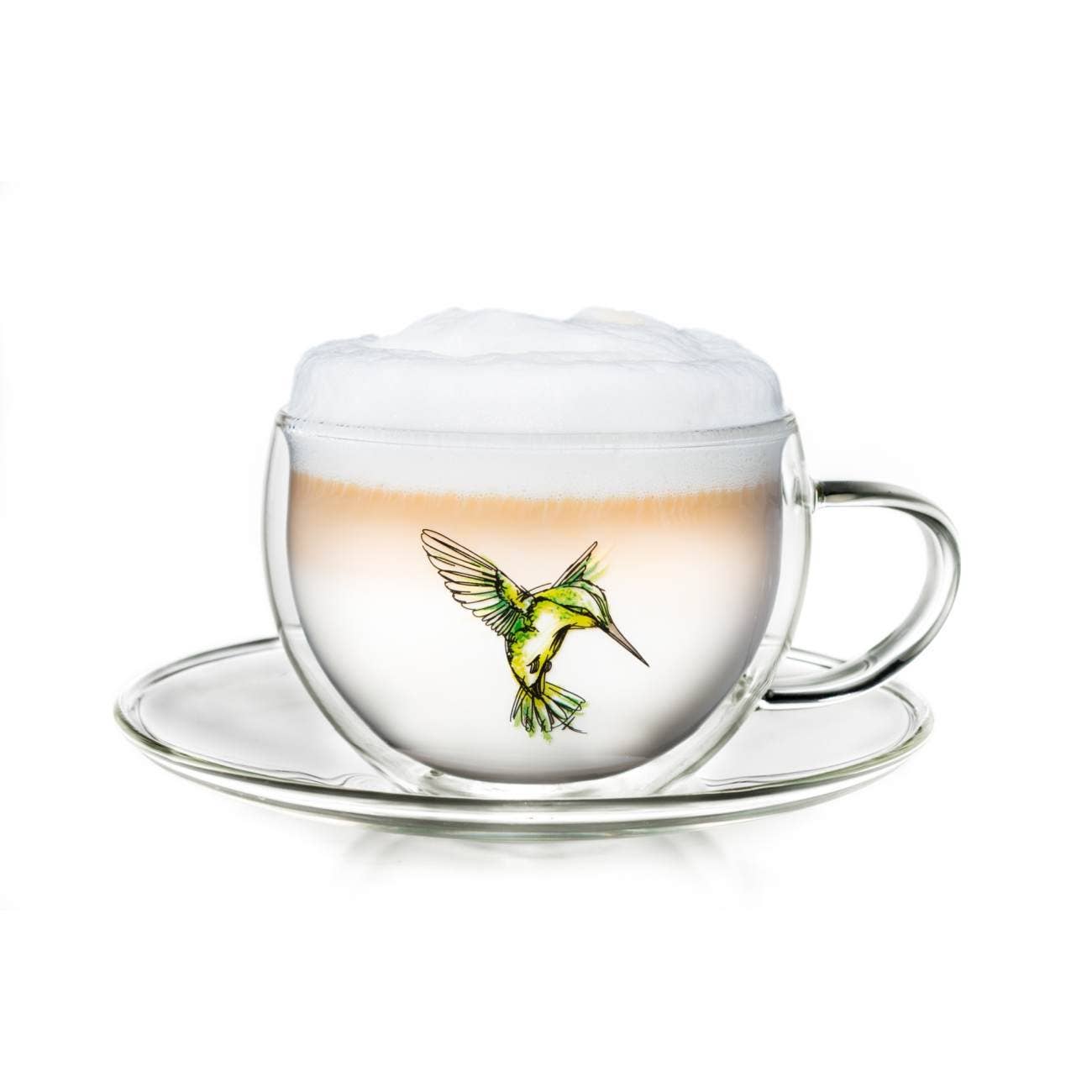 Creano - Wholesale Coffee/Tea Cup - Hummi Thermal Mug with Saucer Green1