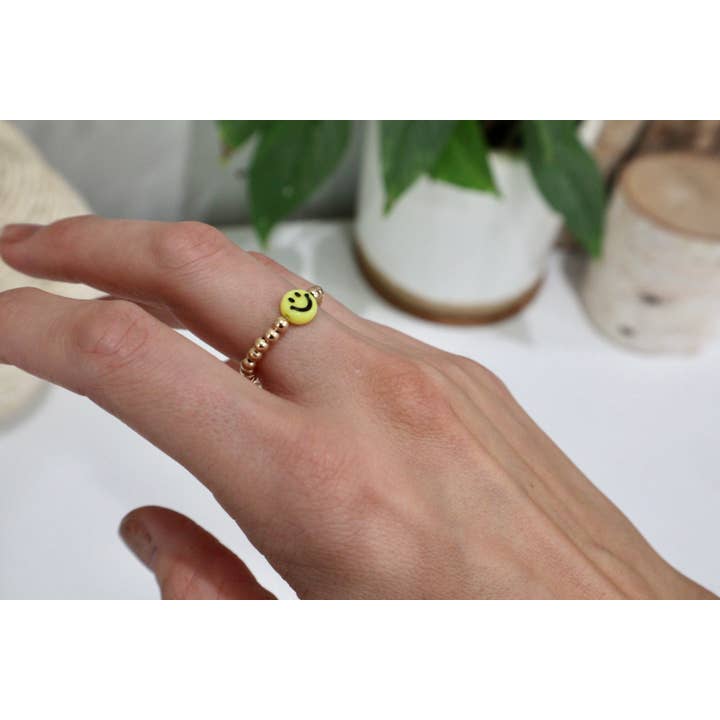 Gemello Creations – wholesale Band/stacked ring – Gold Ring, Smiley Rings