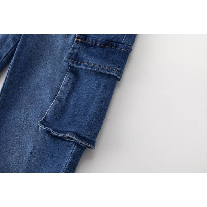 Newness Kids - Wholesale Jeans - Kids - Boy's denim cargo jeans JBI552974