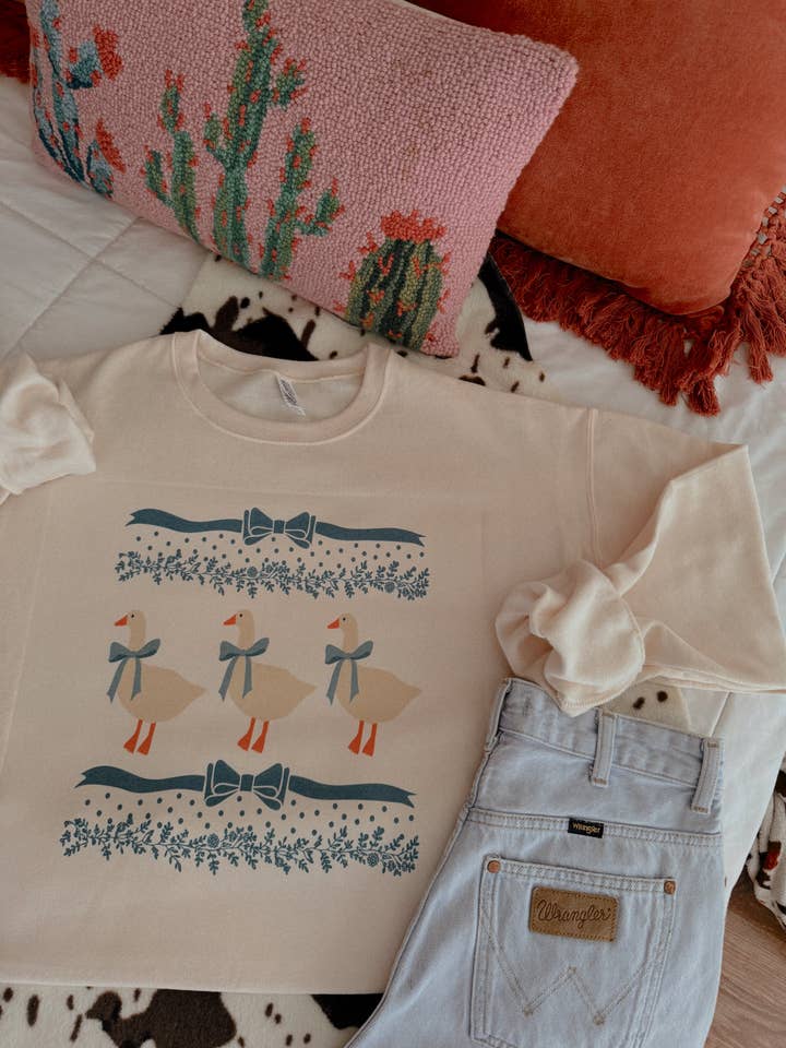 VINTAGE BLUE RIBBON GOOSE for wholesale by Western Vintage Babe