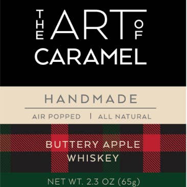 Helg Special! Smörig Äppelwhiskey Karamellpopcorn 57 g för wholesale av The Art of Caramel