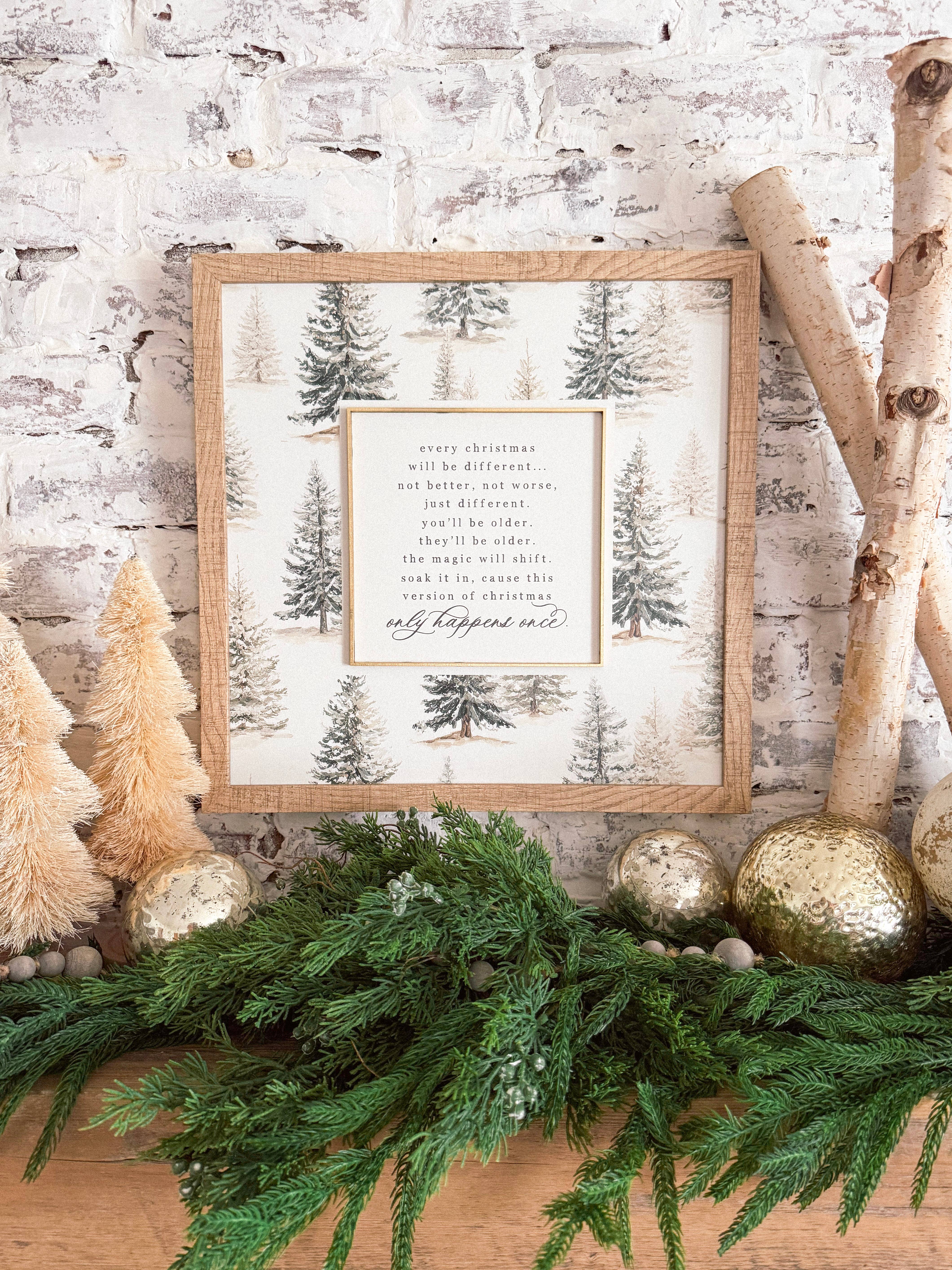 WillowBee Signs & Designs - Wholesale Sign - Only Happens Once Christmas Quote Wood Sign