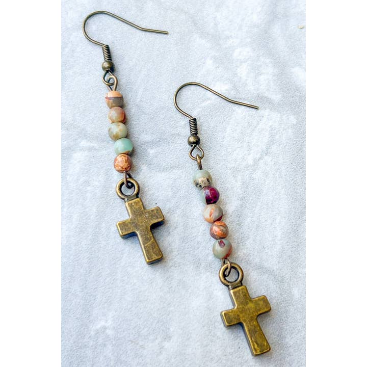 Dylan Designs - Wholesale Dangle Earrings - Kara Earrings Imperial Jasper