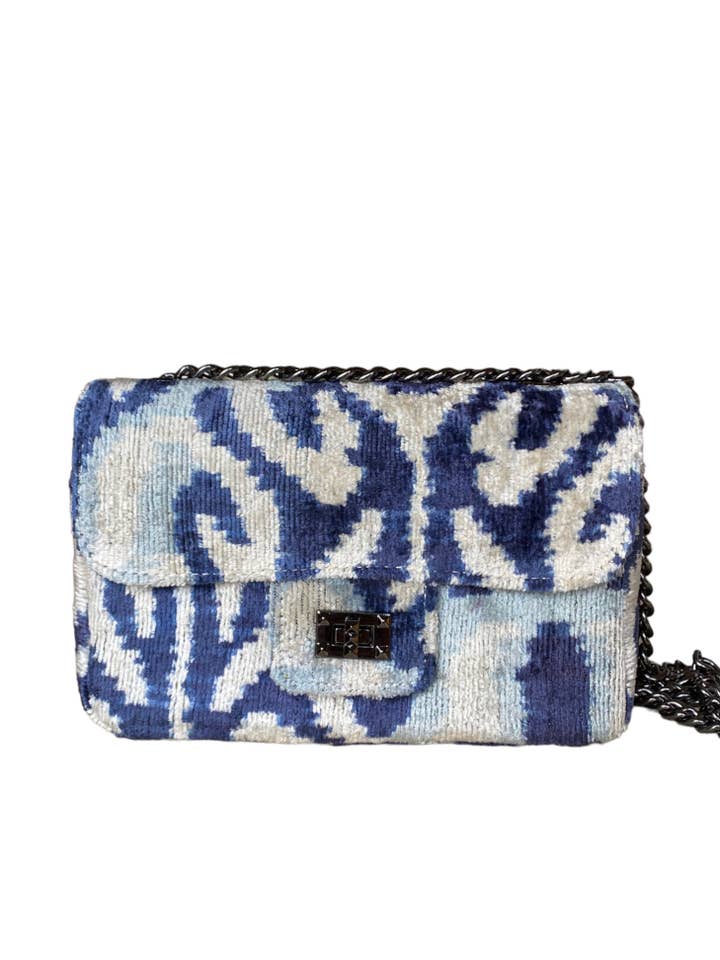 Bandolera Ikat de terciopelo seda para venta al por mayor de AYCA DESIGN