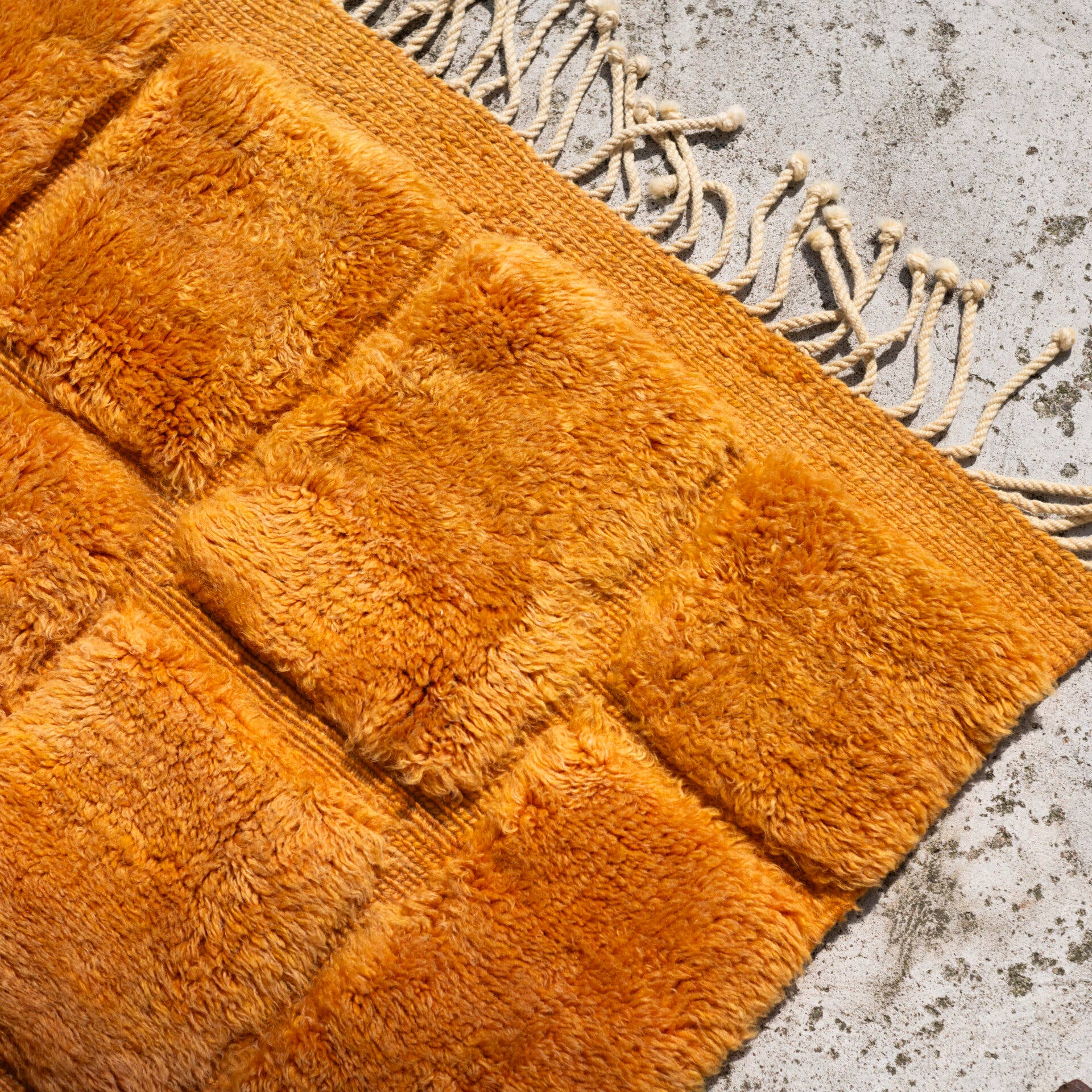 BerberNest - Wholesale Area Rug - Premium Hand tufted Golden Ochre Beni Mrirt Moroccan Rug3