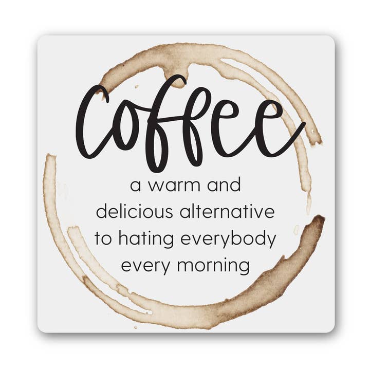 Coffee Magnet for wholesale by Knotty Design Co.