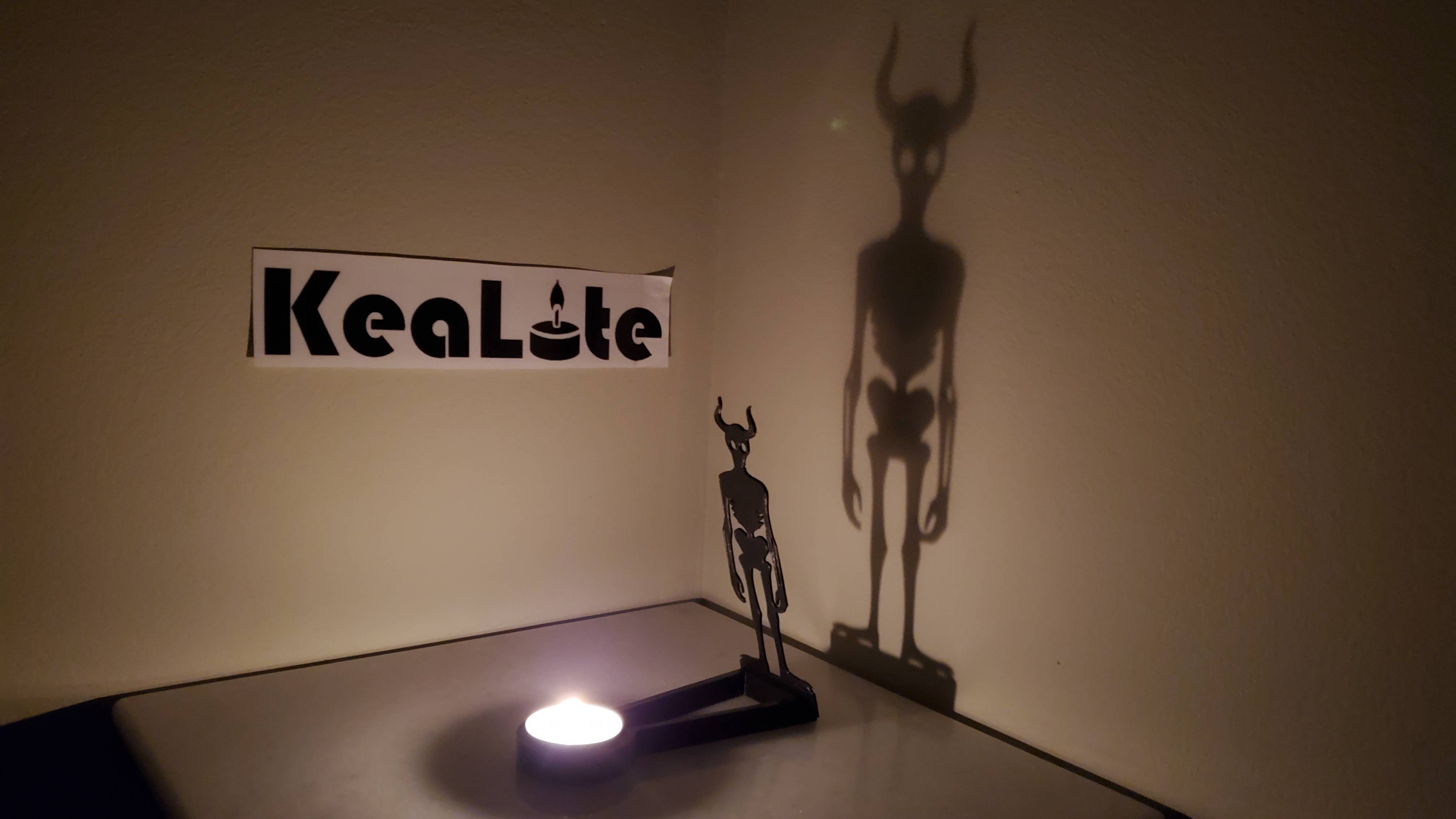 KeaLite - Wholesale Decorative Tabletop Object - KeaLite Lich Shadow Caster & KeaLite Stand  0