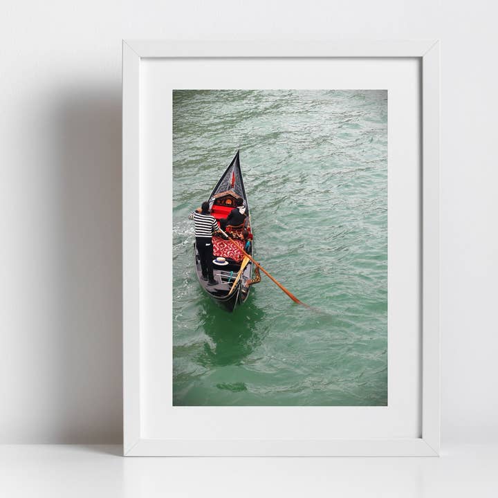 Venedig Gondol Konstfotografi Print Italien Väggkonst för wholesale av Mo & Paul Photography