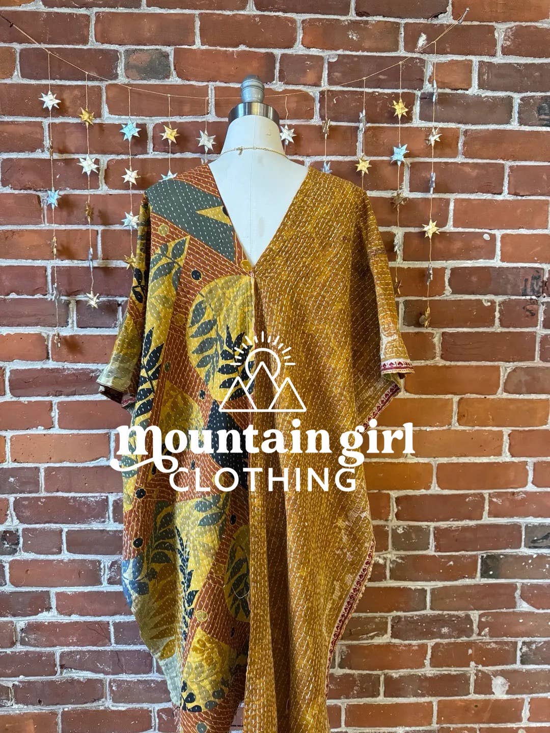 Mountain Girl Clothing - Wholesale Tunic - Women's - Reversible Long Kantha Tunic - One of A Kind3