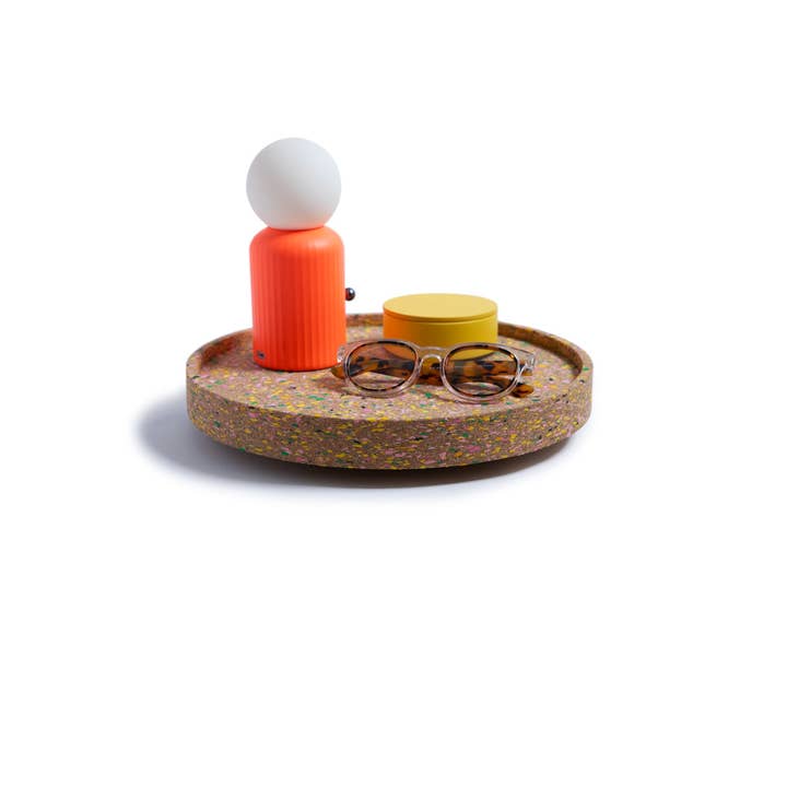 TRASHY GOODS - Wholesale Decorative Tabletop Object - 12" Smart Susan | Cork Terrazzo7