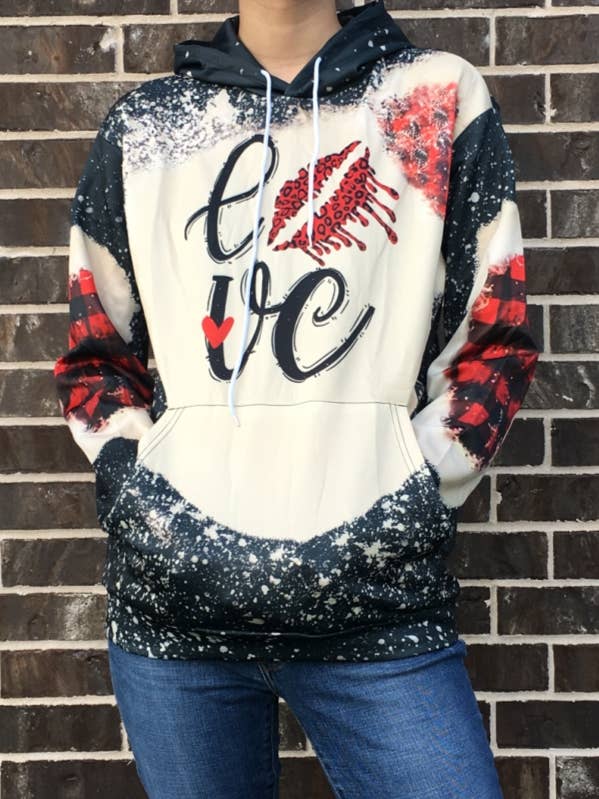 HÆTTETRØJEBLUSER MED KÆRLIGHEDSTRYK for engroshandel hos DESHENG ENTERPRISE