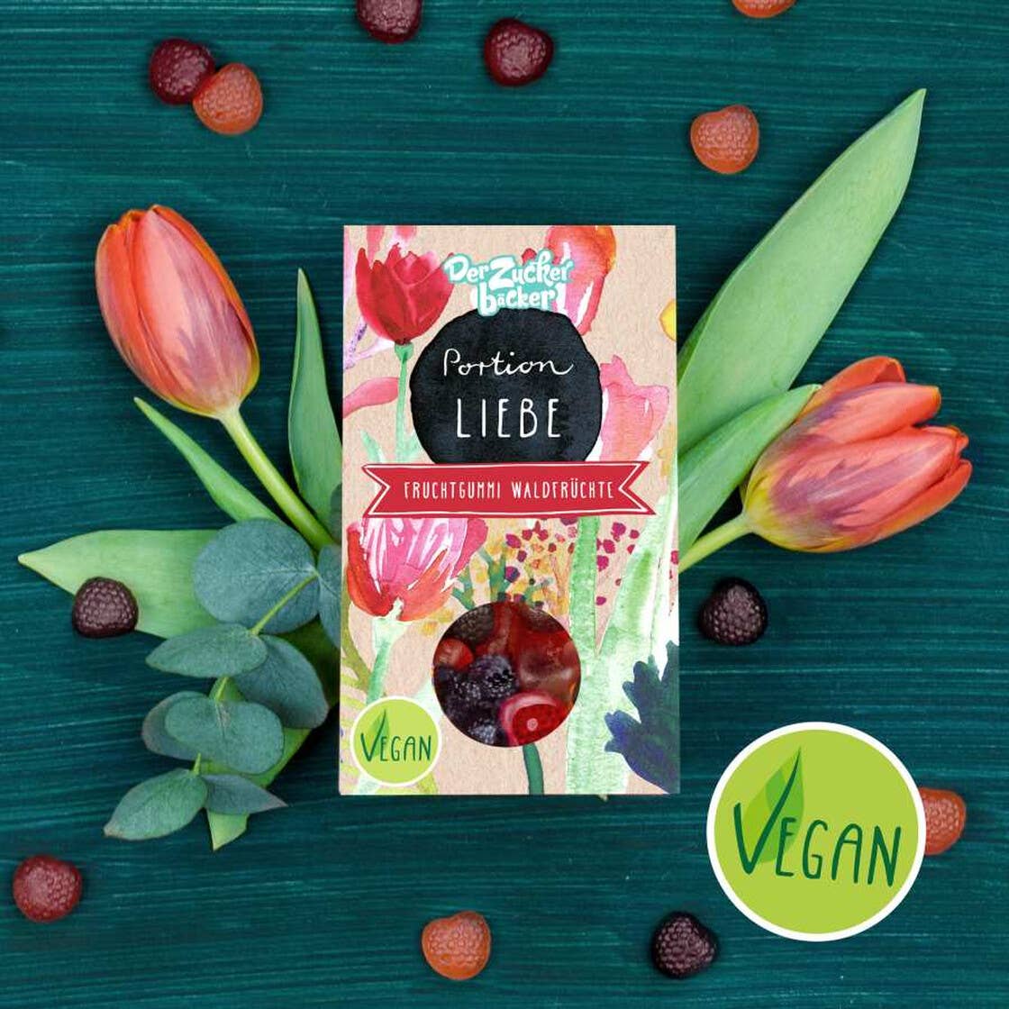 Der Zuckerbäcker – wholesale Gummy – Portion of love fruit gum vegan gift2