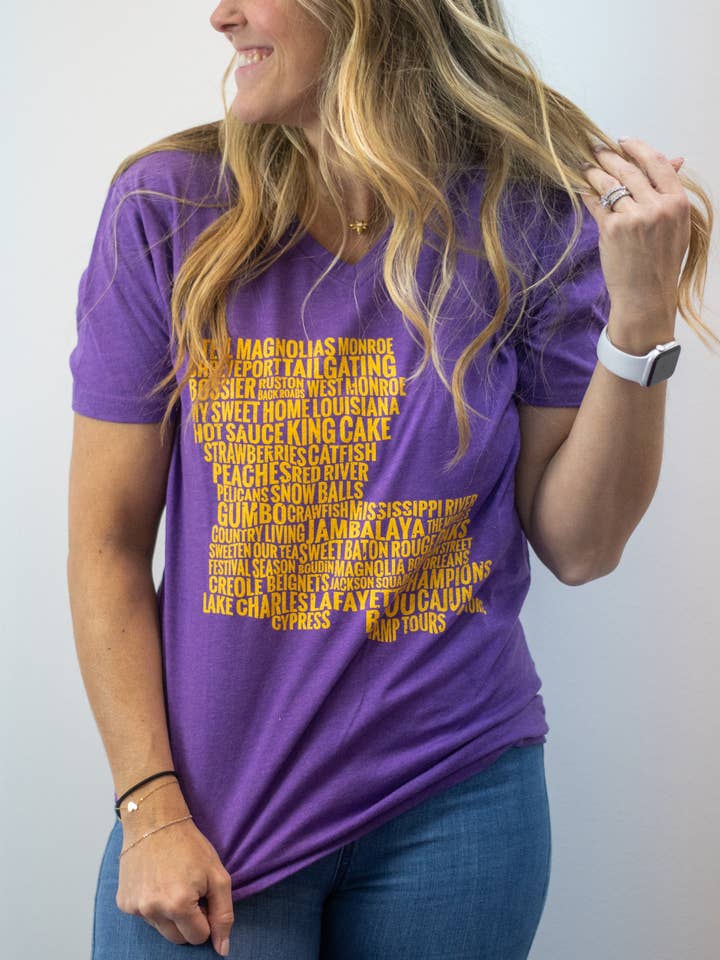 Camiseta Louisiana State Pride por atacado de Sweet Baton Rouge