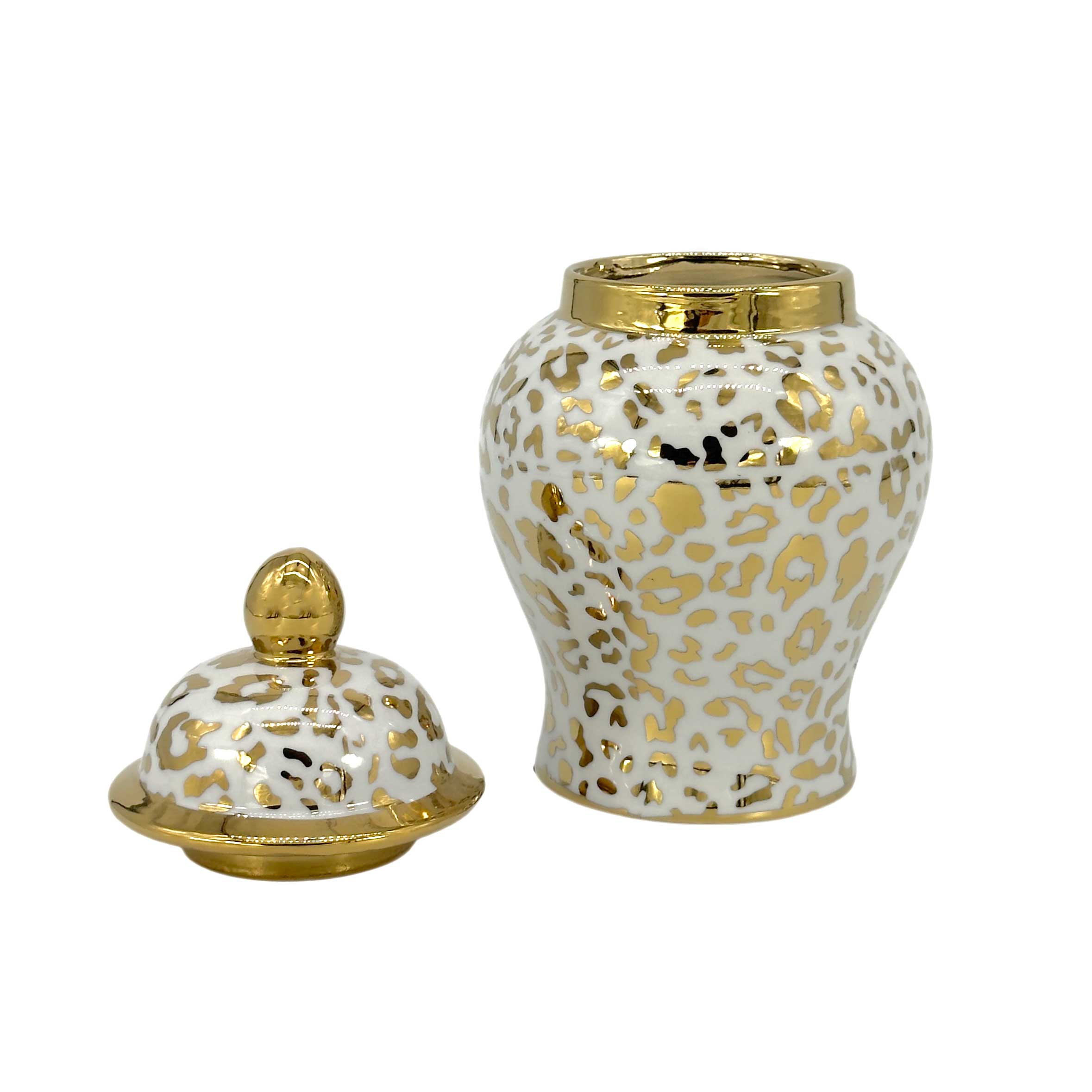 Galt International Company - Wholesale Decorative Jar - Small Chinoiserie Ceramic Decorative Tea & Ginger Jar 8"42