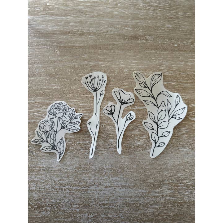 Großes temporäres botanisches Feinlinientattoo für den Großhandel von kierst