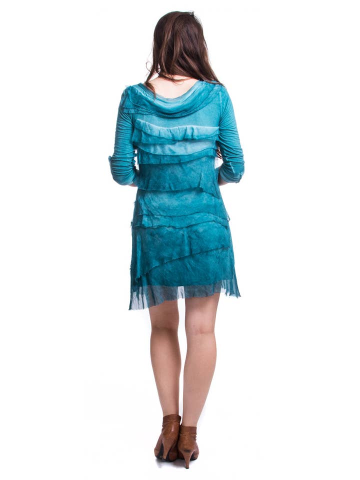 Gigi Moda - Wholesale Dress - Women's - Long Sleeve Ruffled Dress1