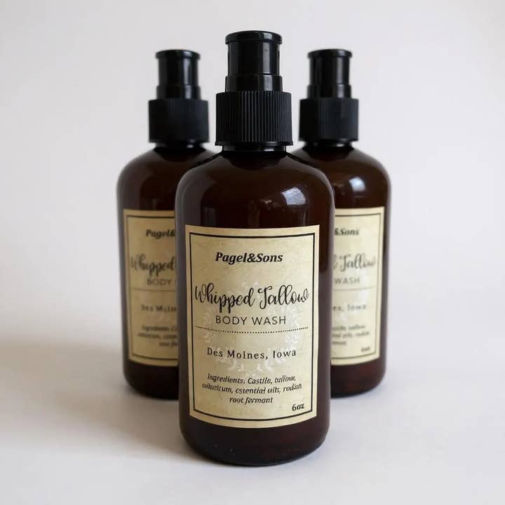 Pagel & Sons - Wholesale Body Wash/Shower Gel - Tallow Body Wash; Grassfed beef tallow shower gel3