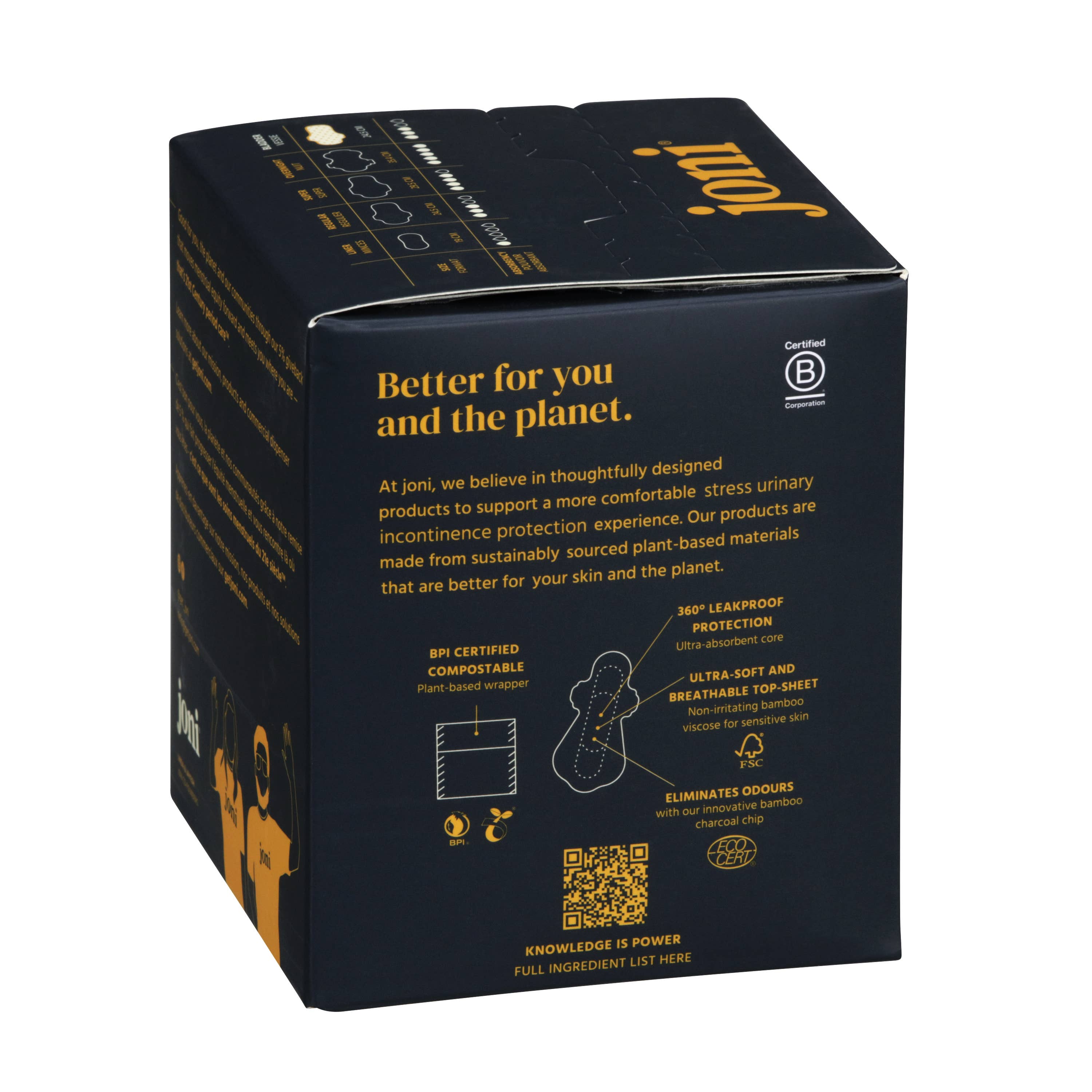 joni - Vente Produit contre l'incontinence - joni Coussinets d'incontinence en bambou (Moyen)5