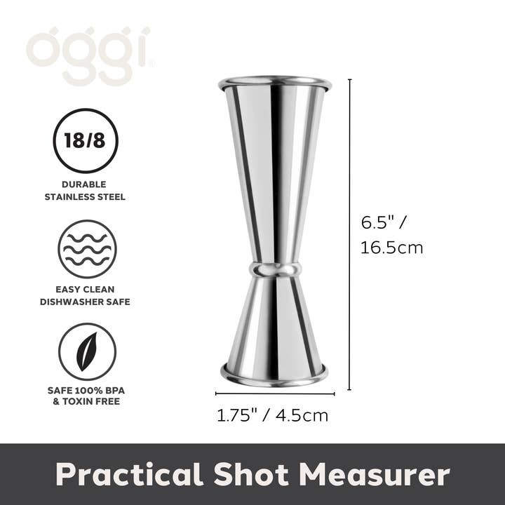 Oggi - Wholesale Jigger - Japanese Style Jigger - 1oz/2oz, 30ml/60ml
