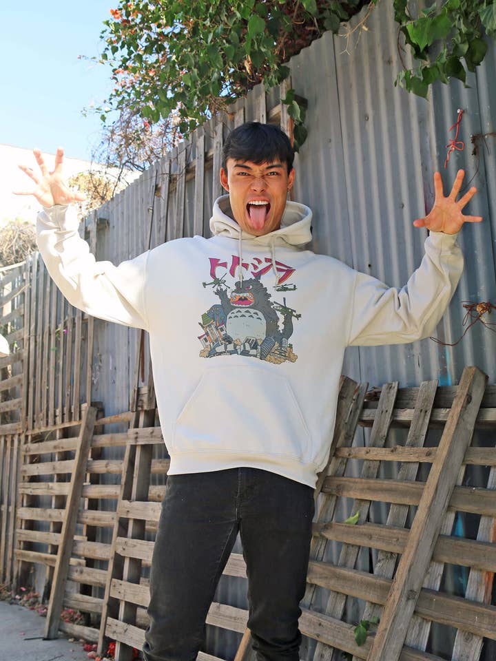 Popkiller Totozilla Pullover Huvtröja för wholesale av Popkiller