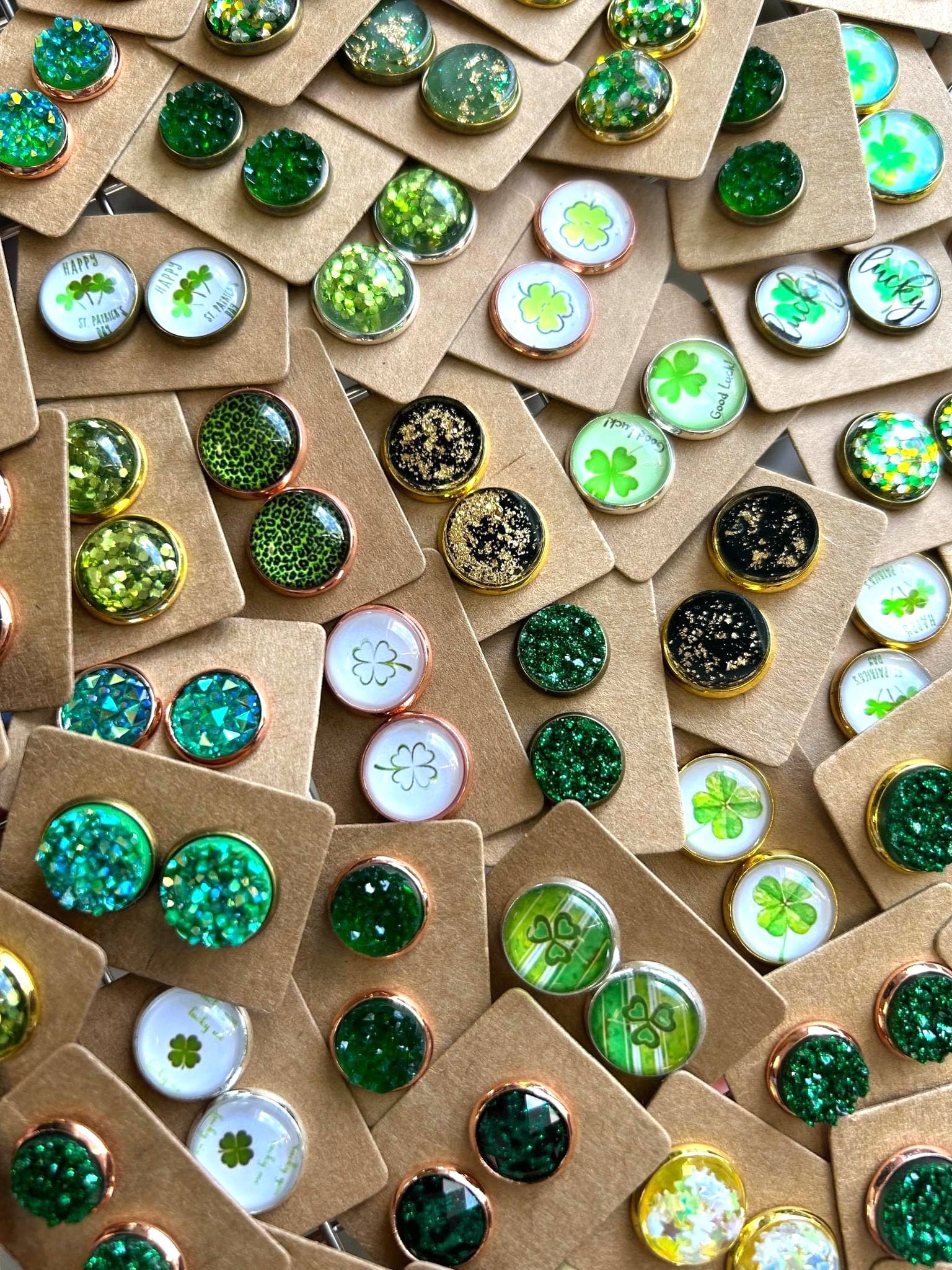 Kate Tuesday Jewelry - Wholesale Stud/Post Earrings - 🍀 St Patricks Day Grab Bag Earrings2