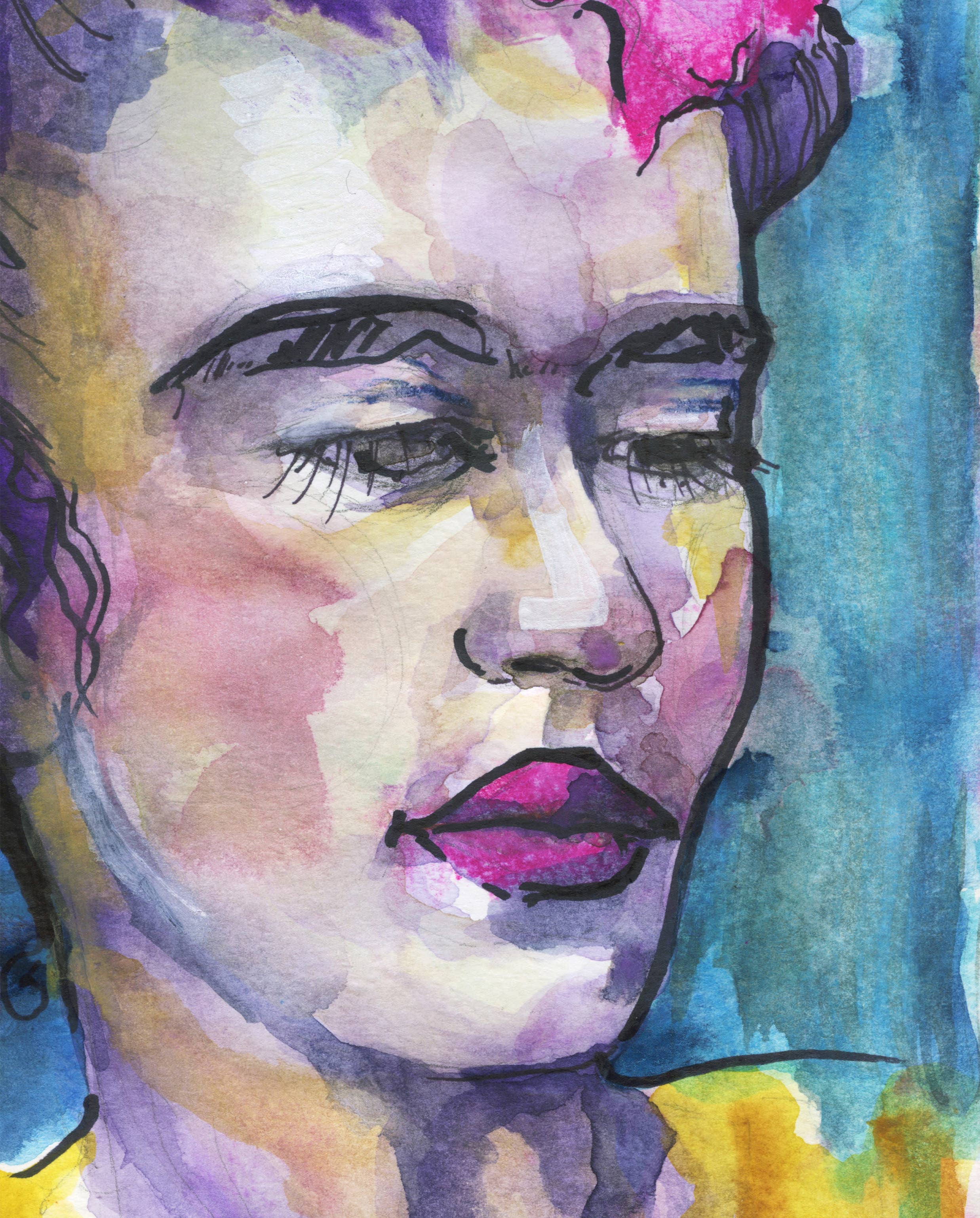 Lynell Ingram - Wholesale Art Print - Artist Frida Kahlo Portrait 8x10" Fine Art Print1