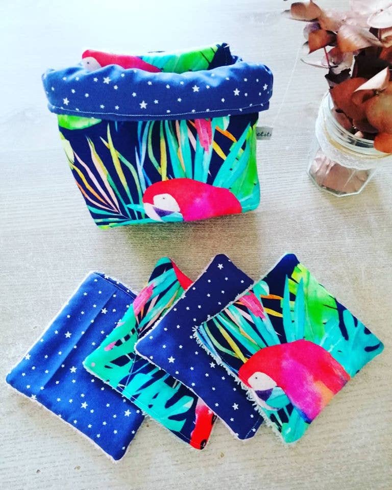 LES PETITS TITOUS - Wholesale Makeup Remover - BASKET SET AND SET OF 8 ASSORTED WASHABLE WIPES3