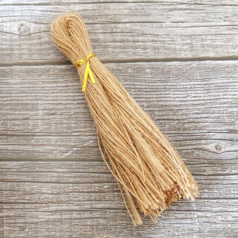 ByHome - Vente Ficelles - Étiquettes-cadeaux en ficelle de chanvre marron naturel pré-découpée de 9,8 pouces1