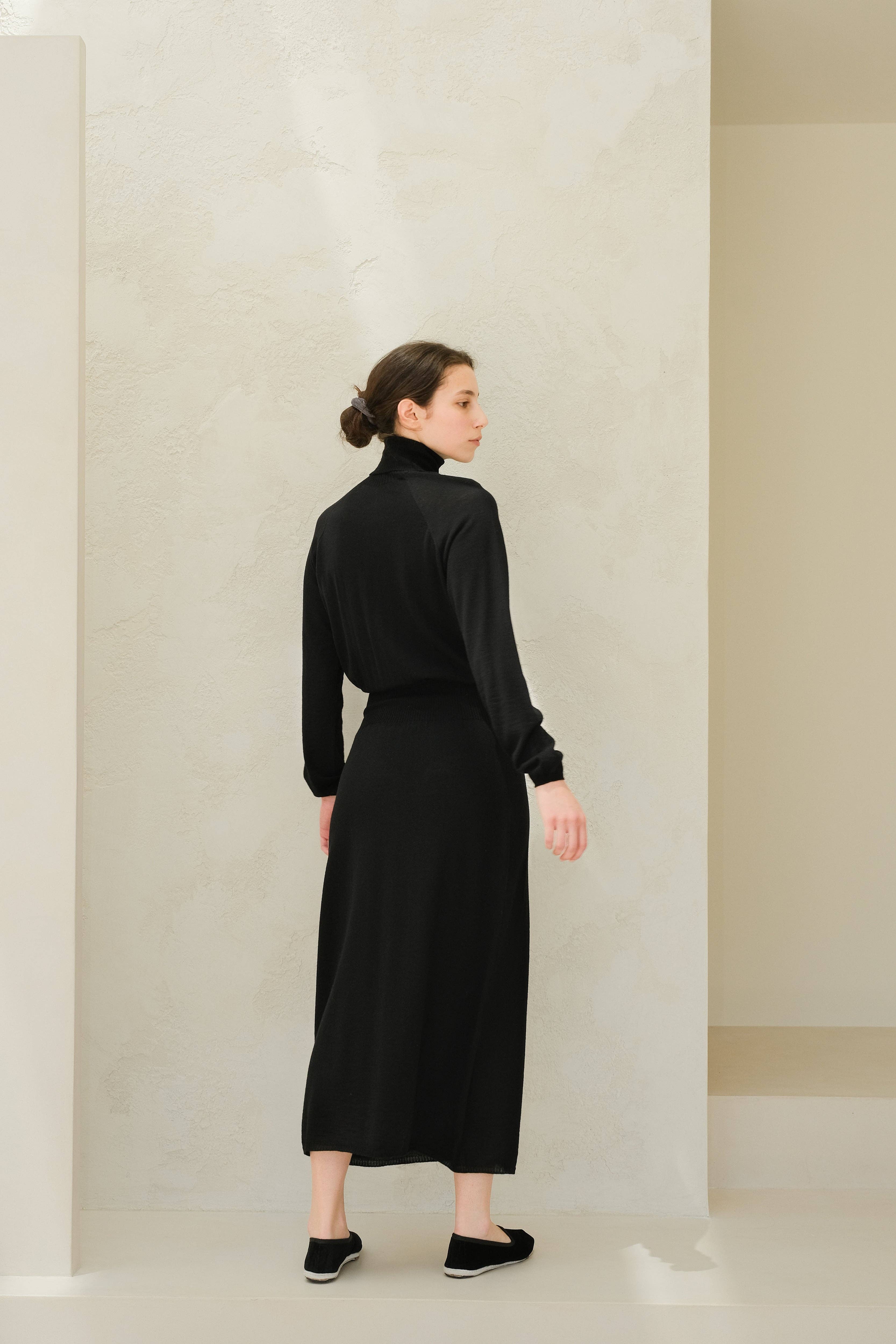 Lèmme - Wholesale Dress - Women's - Extra Fine Merino Wool Dress (3D-Knit)12