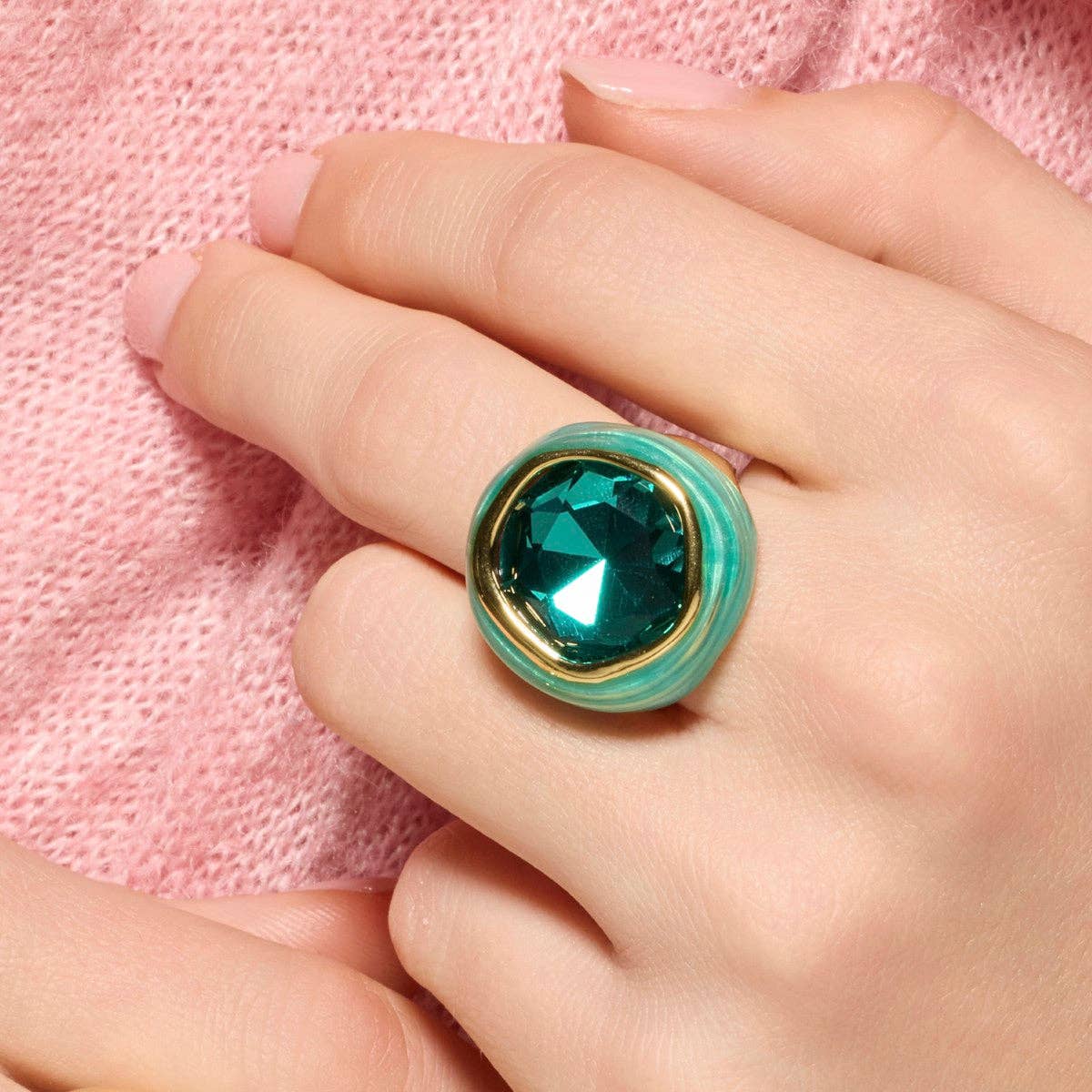 Luxenter - Vendita all'ingrosso Anelli cocktail/statement - Anello Luxenter Mantis finitura oro 18k2