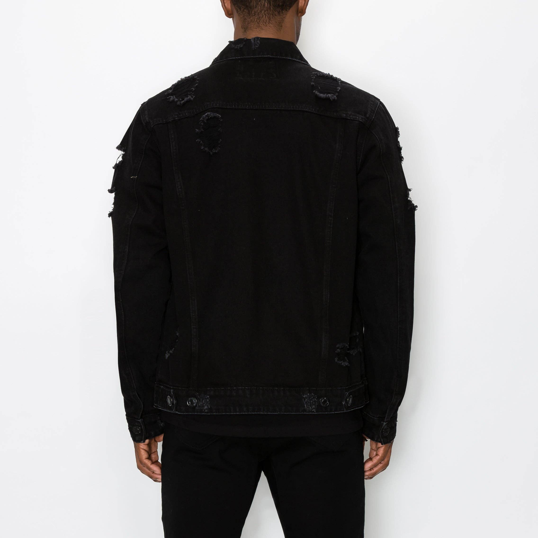 Victorious - Vente Veste en jean – homme - VESTE EN JEAN VIEILLI DK10016