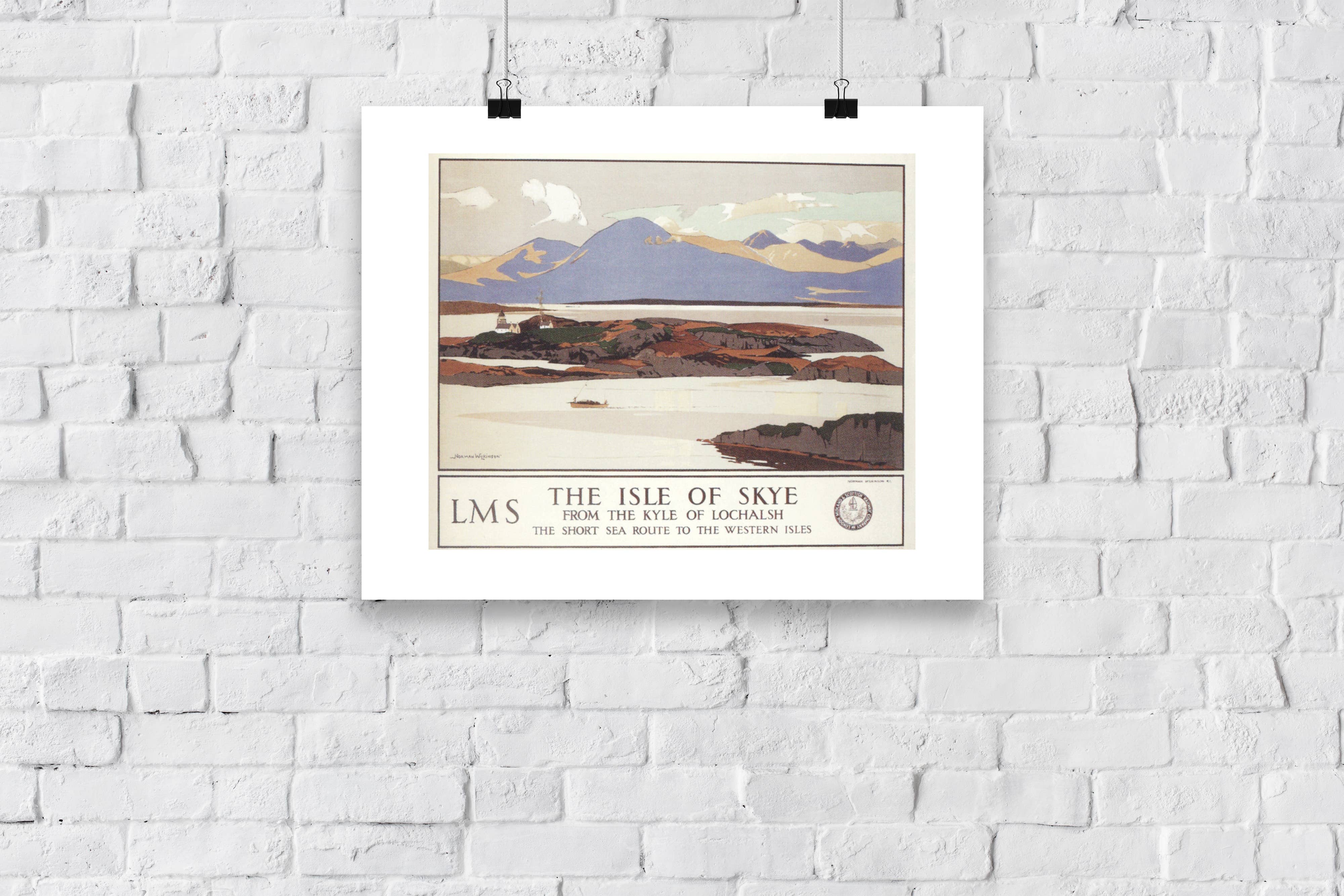 Star Editions - Wholesale Art Print - The Isle Of Skye, From The Kyle Of Lochalsh - Art Print2