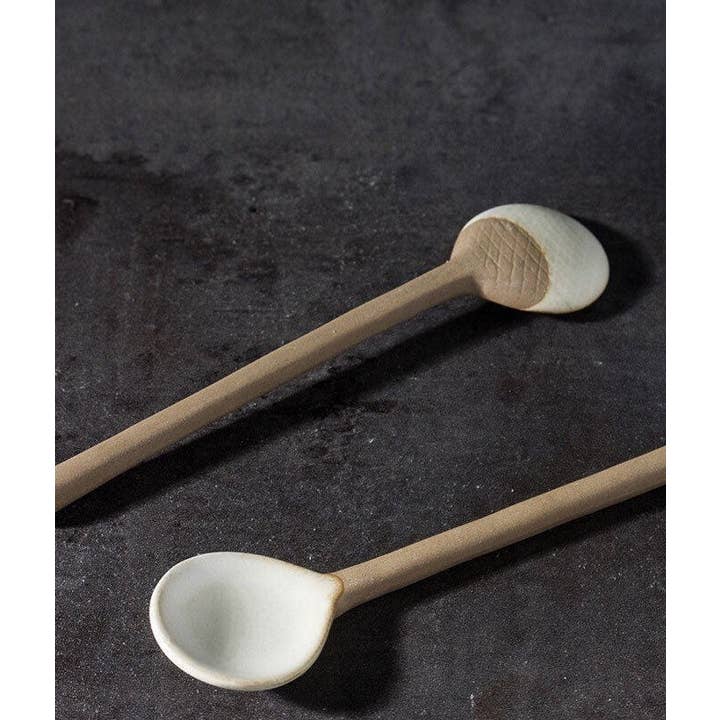 Gohobi (We cover U.S. import duties) - Vendita all'ingrosso Cucchiai (posate) - Gohobi Cucchiaino da Tè in Ceramica Fatto a Mano2