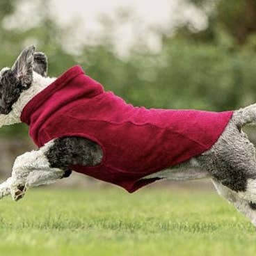 Calming Pullover Fleece Sweater For All Size Pups - Garnet for wholesale by Louie de Coton