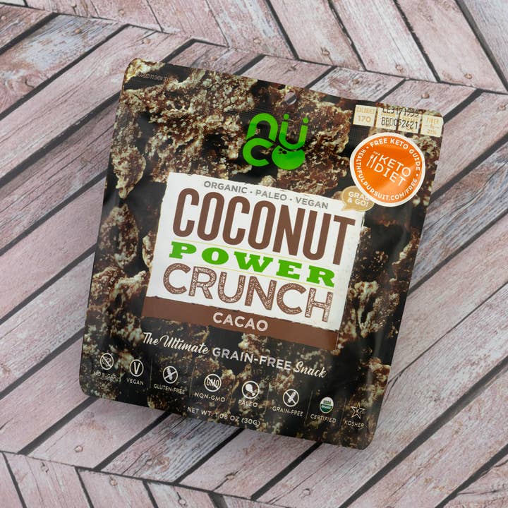 Organic Coconut Power Crunch - Cacao (30g) for wholesale by NUCO