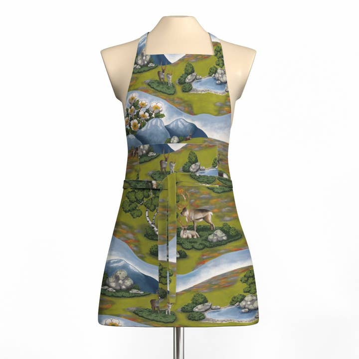 Tablier Vert de Renvandring avec Poche pour la vente par Arvidssons Textil