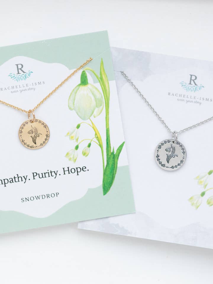 Colar Flor de Neve - Presentes significativos para a Perda Infantil por atacado de Rachelle-isms