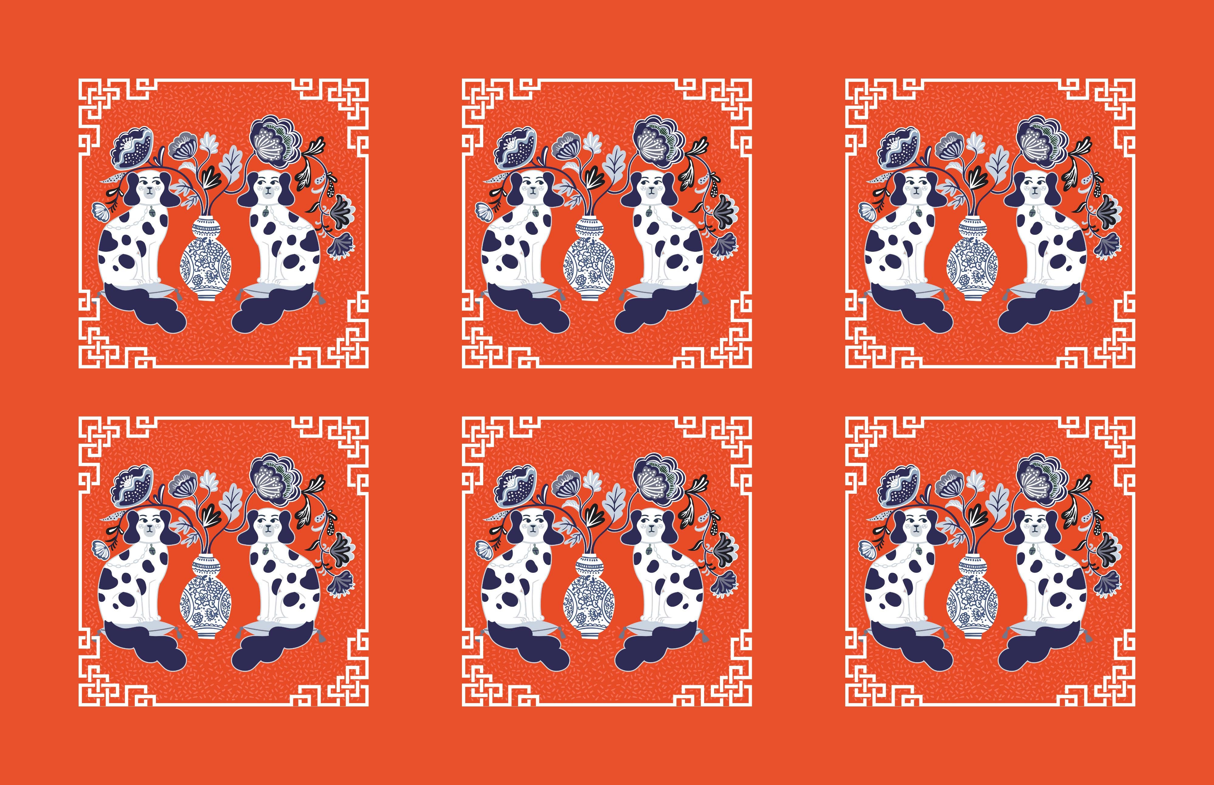 TAYLOR GRAY - Wholesale Decorative Tray - 11x17 CHINOISERIE insert set of 107