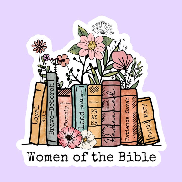 Kvinder i Bibelen Christian Die-Cut Sticker for engroshandel hos The Sticker Lab