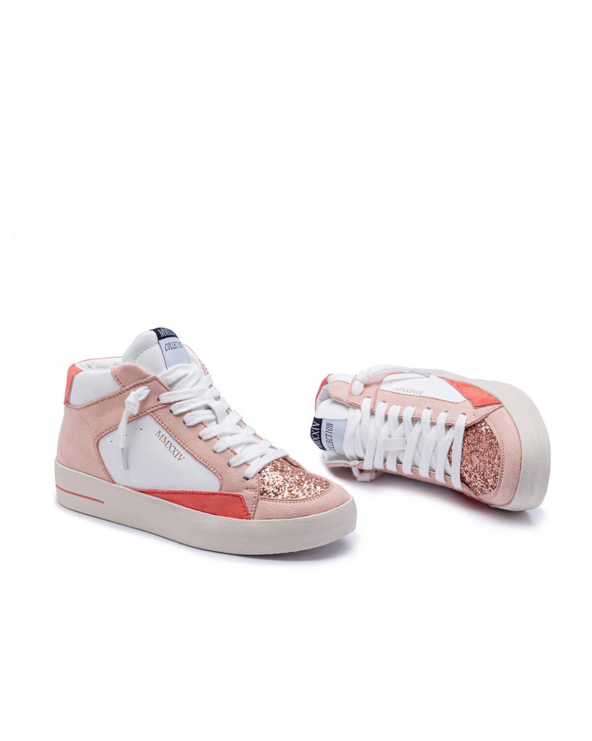 CEREZA - Wholesale Lifestyle Sneakers - Women's - Women's High-cut Platform Sneakers with with glitter detail25