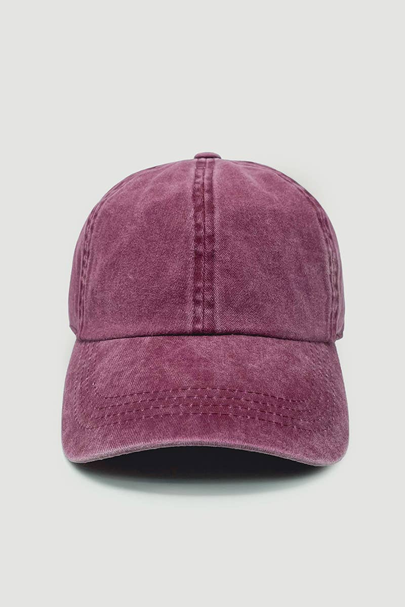 David And Young - Wholesale Baseball Cap - Unisex - GWCAP18670 - Stone Washed Twill 6 Panel Baseball Cap8