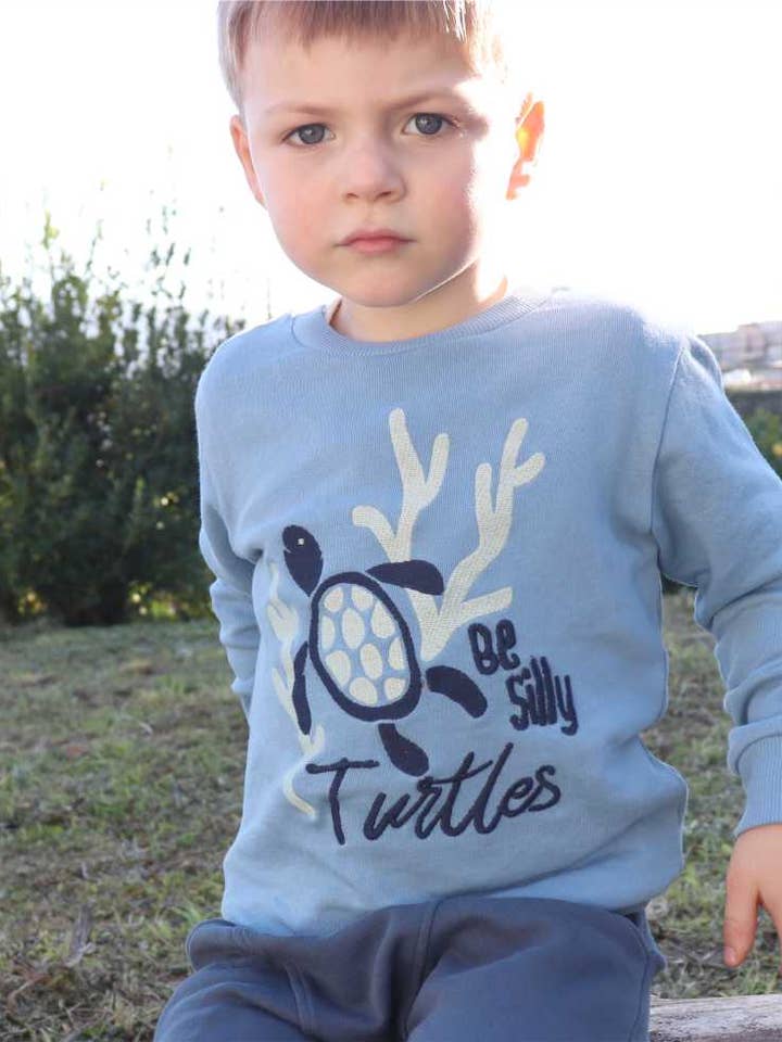 Sweatshirt "Schildkröten" für den Großhandel von Be Silly Kids