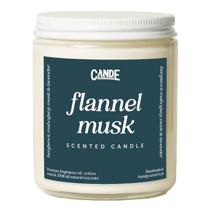 Flannel Musk Scented Candle for wholesale by CE Craft Co