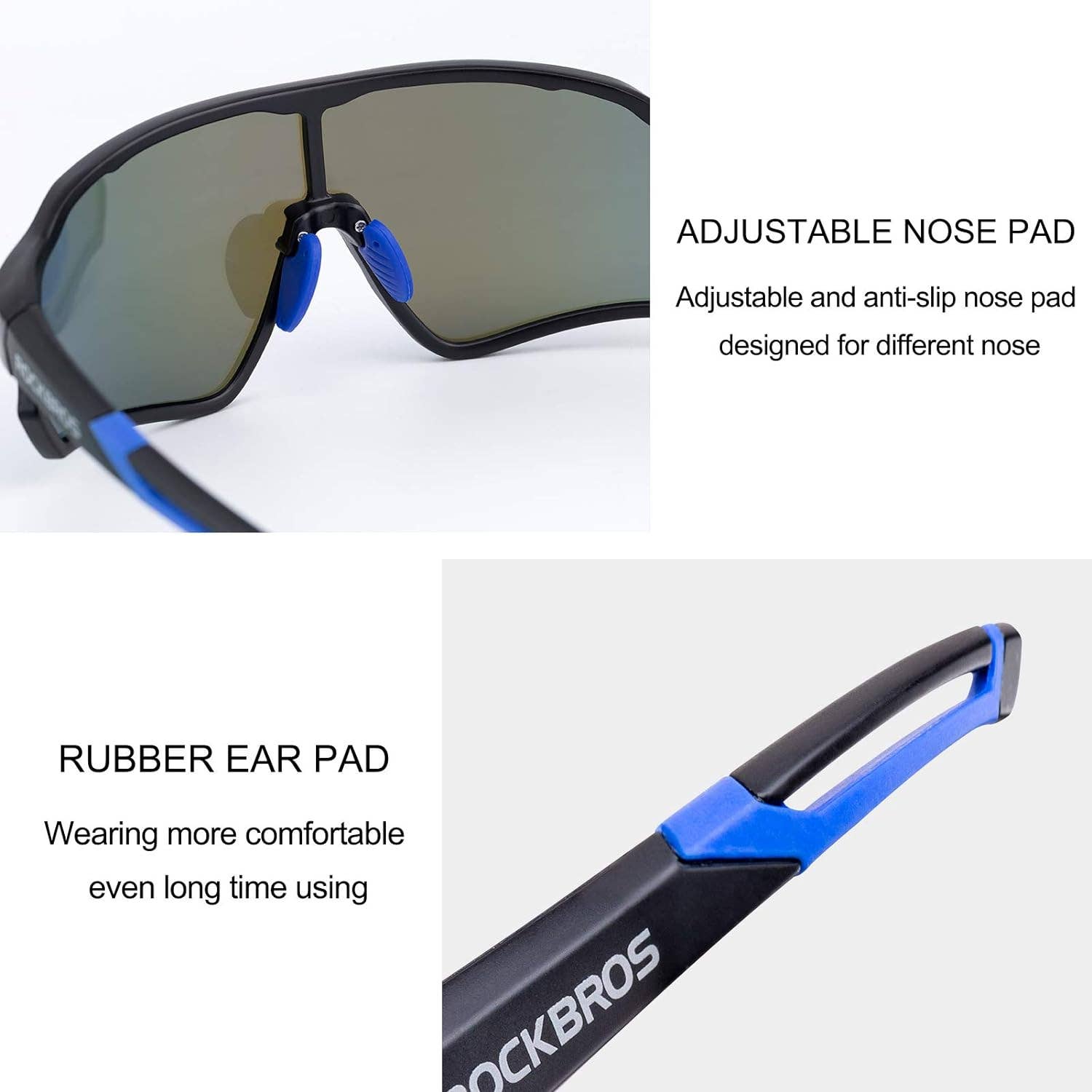 SPARE-SPECS, LLC - Wholesale Sunglasses - Unisex - ROCKBROS Polarized Full Lens Sunglasses Cycling Bicycle Glasses Outdoor Sports Eyewear UV40043