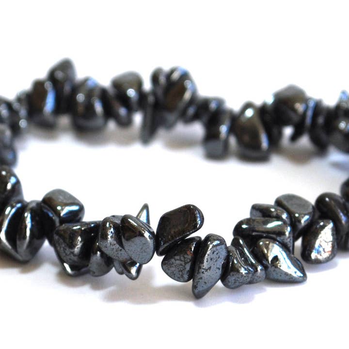 Hematite Natural Crystal Stones Bracelet for wholesale by Reiju